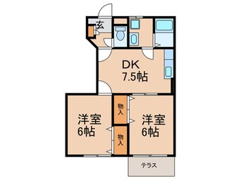 間取図 ハイツハピネス
