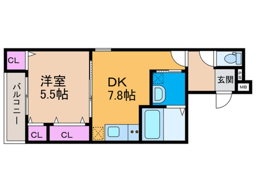 間取図 フジパレス高石千代田Ⅰ番館