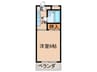 安井マンション 1Kの間取り