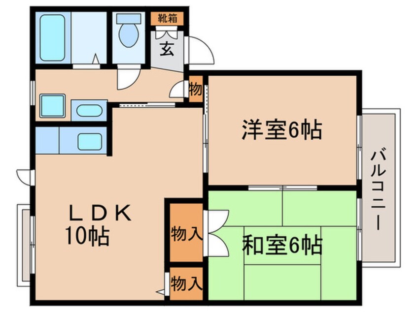 間取図 スリーパブリックB棟