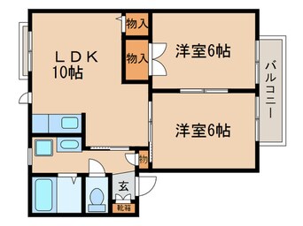 間取図 スリーパブリックB棟