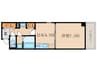 アイカーサ富小路 1DKの間取り