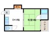 井下花園マンション 1DKの間取り