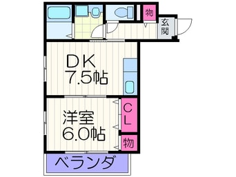 間取図 ディアコ－ト・ソレイユⅡ