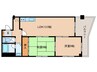 コーポSevenTｓ 2LDKの間取り