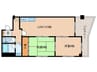 コーポSevenTｓ 2LDKの間取り