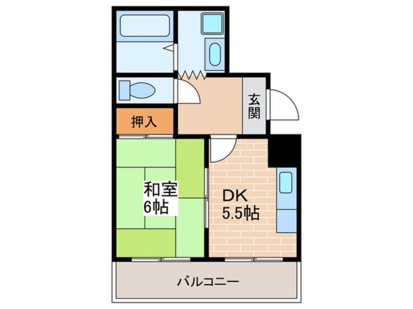 間取図 ウェストウィング阿倍野