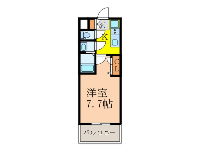 間取図 S-RESIDENCE三国WEST