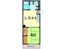 本町アパートメント 1LDKの間取り