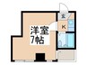 沢之町マンション 1Kの間取り