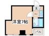 沢之町マンション 1Kの間取り
