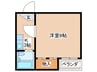 沢之町マンション 1Kの間取り