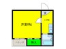 沢之町マンション 1Kの間取り