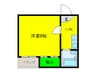 沢之町マンション 1Kの間取り