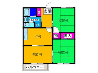 間取図 サンハイツ霞ヶ丘