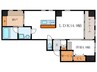 ROOM－SOAR御所西 1LDKの間取り