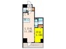 S-RESIDENCE江坂Lible 1LDKの間取り