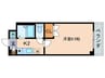 メゾンクレ－ル 1Kの間取り