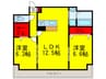The Legend of Sakai 2LDKの間取り
