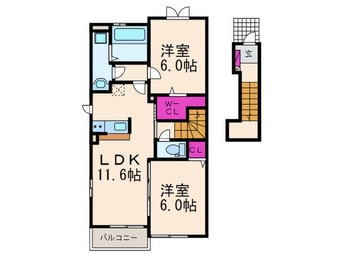 間取図 メゾンアレンヌⅡ