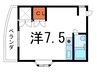 エ－ル青谷 1Rの間取り