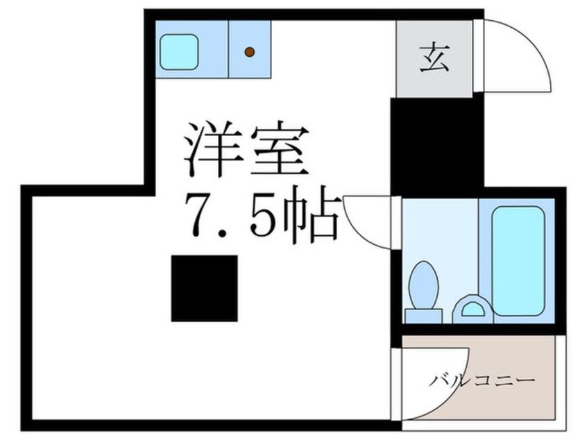 間取図 カ－サデ・河原町