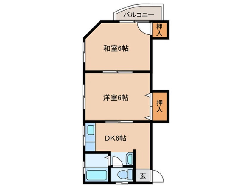 間取図 葭村マンション