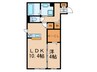 Brama甲東 1LDKの間取り