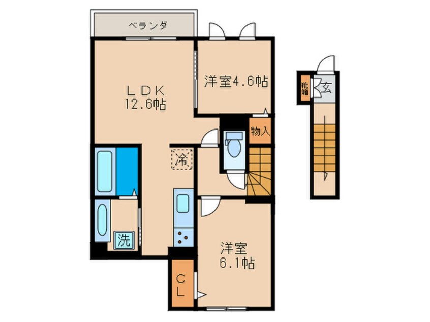 間取図 カーサフェリーチェⅡ