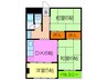 上春日野ハイツ 3DKの間取り