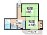 ミヤハタビル 2Kの間取り
