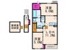 ローレルガーデンⅡ 2LDKの間取り