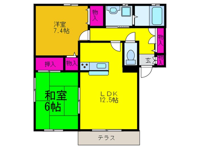 間取り図 メゾンボヌールＢ棟