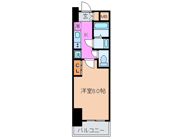 間取り図 ﾌﾟﾛｼｰﾄﾞ神戸元町