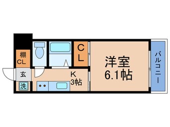 間取図 ル・パルトネール梅田北(1402)