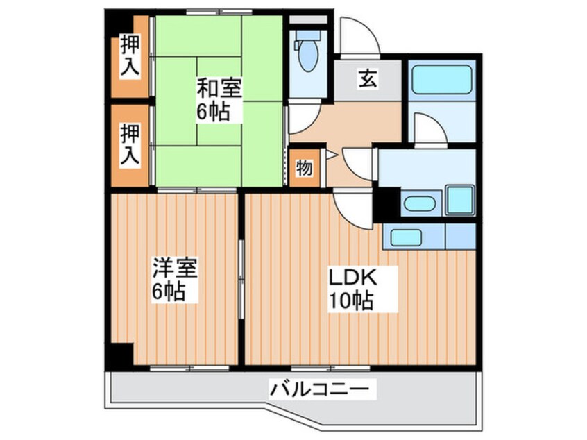 間取図 ビアンカ諸口