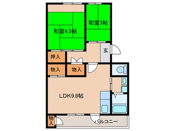 間取図 泉北茶山台二丁３街区１７号棟