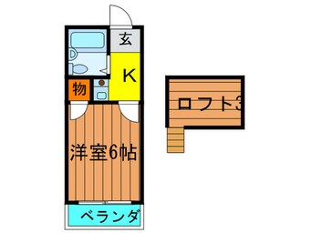 間取図 ハイツフミノ５