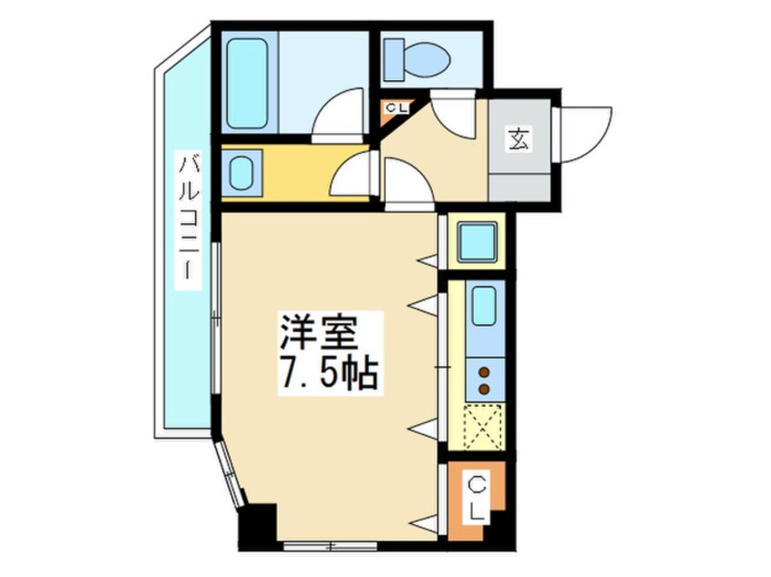 間取図 アクティコ－トクリスタル京橋