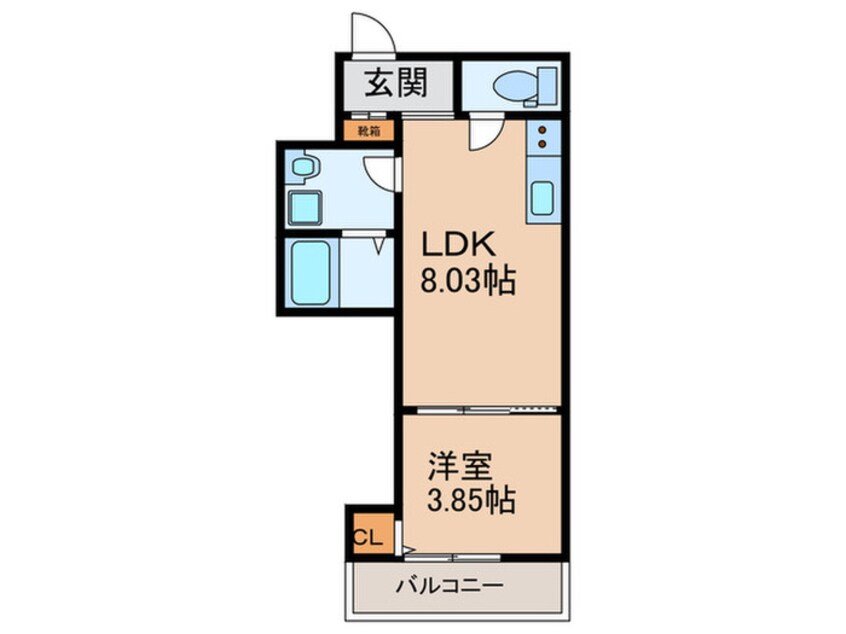 間取図 F+style大蓮東1号館