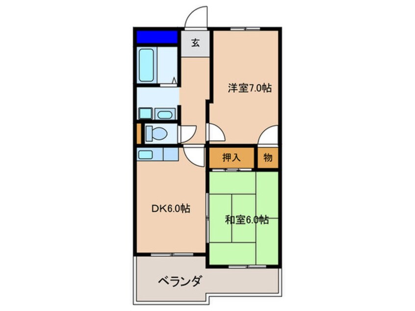 間取図 メゾンエルミタ－ジュ