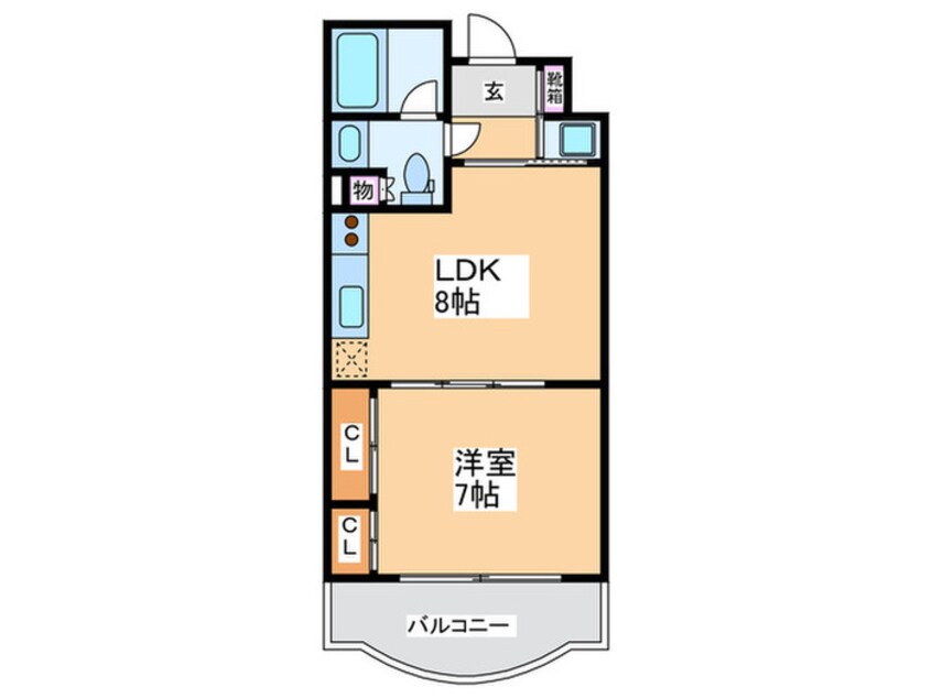 間取図 ドゥーエなんば南