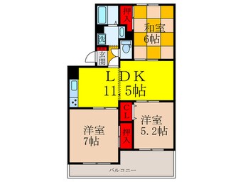 間取図 ハイツＫ＆ＫⅡ