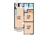 エルベコート豊中向丘 2LDKの間取り