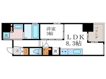 間取図 ソルティア京都四条堀川（603）