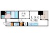 ソルティア京都四条堀川（603） 1LDKの間取り