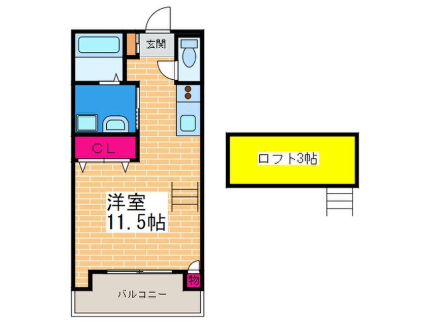 間取図 ベルリ－ド加美北Ｂ