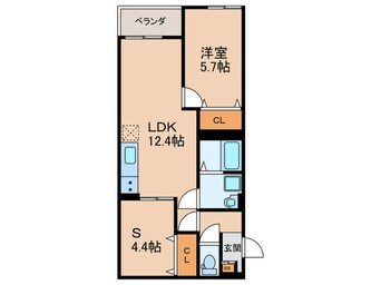 間取図 仮）羽曳野市島泉ＡＰ　Ｂ棟