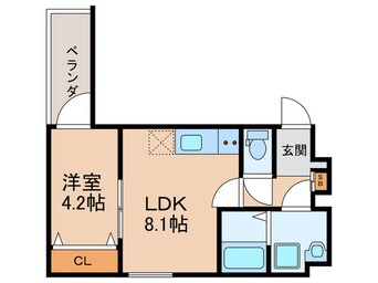 間取図 仮）羽曳野市島泉ＡＰ　Ｂ棟