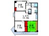 プランドール桃山 3LDKの間取り